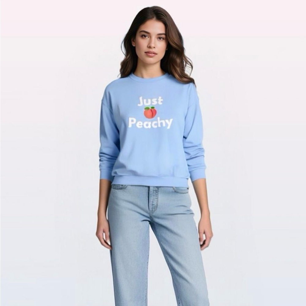 Just Peachy Crewneck Sweatshirt